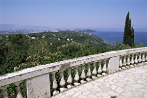 European Island Getaway Drucke: View from Achilleon Palace
