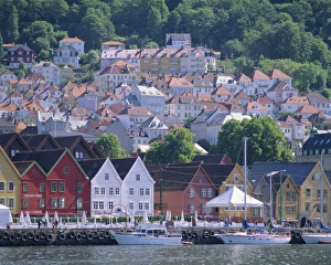 Waterfront City View Drucke: View towards Bryggen