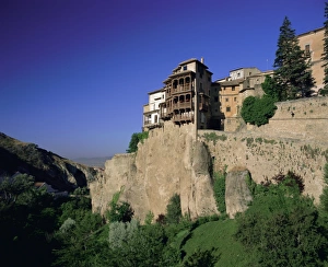 Gerahmter Druck : Blick auf die Casas Colgadas Gerahmter Druck : Blick auf die Casas Colgadas