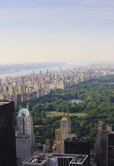 Central Park View Drucke: View over Central Park and the Upper West Side skyline, Manhattan, New York City