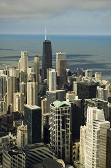 Bilder Datiert 3. März 2008: Blick auf Chicago von der Skydeck des Sears-Turms