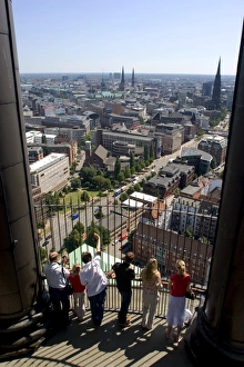 Germany Travel Images Drucke: A view over the city from Michaeliskirche