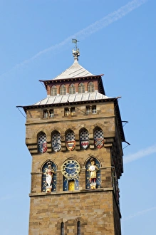 UK Architecture Photography Drucke: A view of the Clock Tower at Cardiff Castle