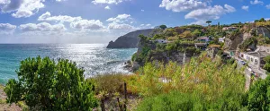 Campania Coastline Drucke: View of coastline from elevated position in Sant'Angelo