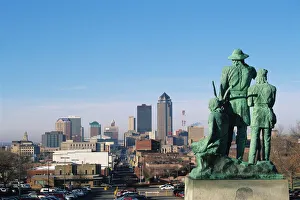 American Cityscape Photography Drucke: View of Downtown from State Capitol