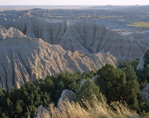 American National Parks Drucke: View over eroded landscape