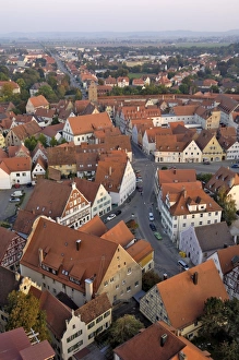 European Landmarks In Germany Drucke: View of Nordlingen from Daniel, the tower of St