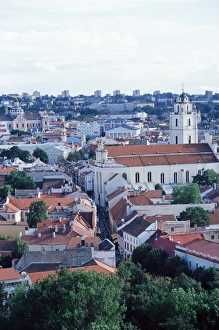 Vilnius Old Town Drucke: View over Old Town