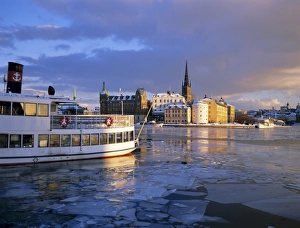 Stockholm Cityscape Drucke: View of Riddar-Holmen