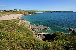 Blick vom Südwestküstendammweg in Thurlestone im Südmilton und den südhäufigen Hammern