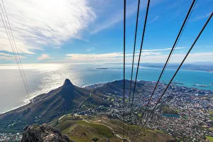 Western Cape Scenic Views Drucke: View from Table Mountain, Cape Town, Western Cape Province, South Africa, Africa