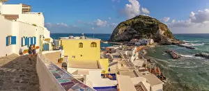 Mediterranean Sea Views Italy Drucke: View of Torre di Sant'Angelo from elevated position in Sant'Angelo