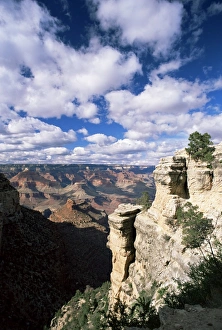 US National Parks Landscape Photography Drucke: View from the upper section of the Bright Angel Trail