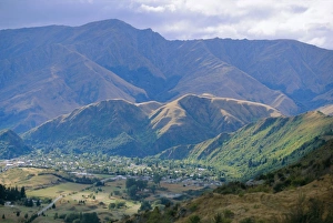 Bilder vom 6. August 2008: Blick nach Westen vom Kronengipfel in Richtung Arrowtown
