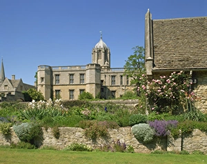 Oxford Drucke: Gedenkgarten für den Ersten Weltkrieg und Christkirche in Oxford
