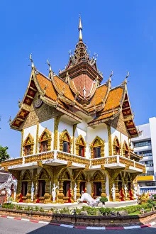 Chiang Mai Temples Drucke: Wat Phan On temple complex, Chiang Mai, Northern Thailand, Thailand, Southeast Asia, Asia