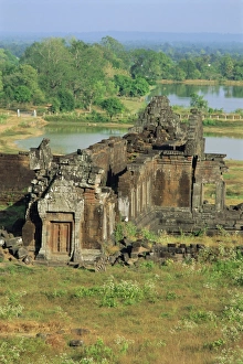 Ancient Khmer Ruins Drucke: Wat Phu, Champasak