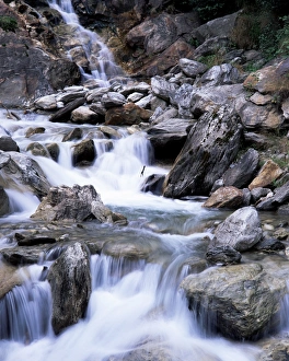European Waterfall Drucke: Waterfall, Blatten