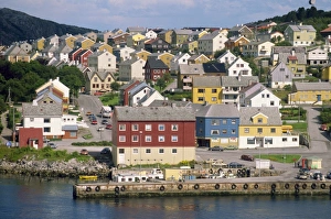 Scandinavian Coast Photography Drucke: Waterfront and housing