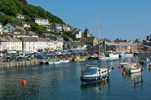 Ufer von Looe in der Grafschaft Cornwall im Vereinigten Königreich Großbritannien und Nordirland in Europa