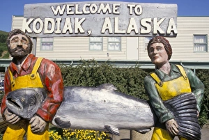 Travel Destinations North America Drucke: Welcome sign