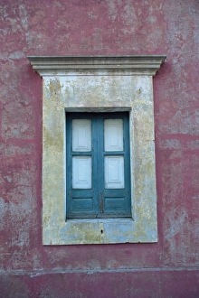 Drucke von Fenster Detail, Stromboli Inseln, Ägine-Inseln (Eolische Inseln) (Liparischen Inseln), Italien, Europa Mediterrane Architektur Drucke: Fensterdetail