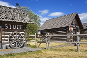 North America Landmarks USA Drucke: Four Winds Trading Post, St. Ignatius, Missoula Region, Montana, United States of America