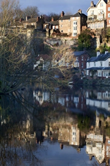 England Travel Destination Drucke: Winter reflections at Knaresborough