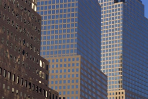 US Travel Destination Images Drucke: Detail of the World Financial Centre