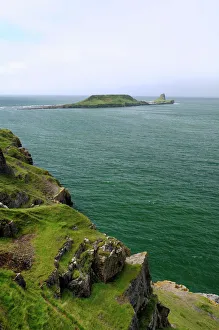 Drucke von Der Kopf der Wurm Halbinsel , Rhossili Bucht , Die Gower , Wales , Vereinigtes Königreich , Europa Verwandte Bilder Drucke: Der Kopf der Wurm Halbinsel , Rhossili Bucht