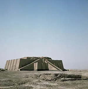 Drucke von Die Ziggurat in Ur, Irak, im Nahen Osten Irak Drucke: Die Ziggurat von Ur