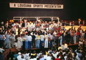 Leon Spinks V Muhammad Ali Drucke: Spinks-Ali II - training session