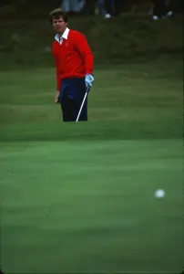 Drucke von Golf – 1981 Ryder Cup – Walton Heath Die Vereinigten Staaten von Amerika Tom Watson. Die USA gewannen die Konkurrenz mit einer Punktzahl von 18,5 zu 9,5 Bilder Von Golf Drucke: Tom Watson - 1981 Ryder Cup