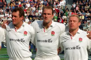 Sechs Nationen Drucke: Richard Hill, Lawrence Dallaglio und Neil Back