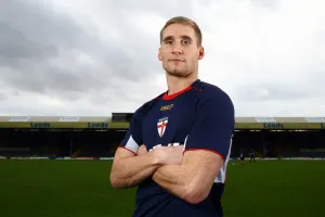 Drucke von Rugby League – Vier-Nationen-Meisterschaft – England TrainingsEnglands Sam Tomkins in Headingly, Leeds Bilder Datiert 2011 November: Sam Tomkins