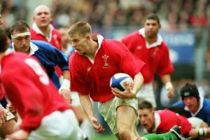 Sechs Nationen Drucke: Wales Dafydd James - 1999 Fünf Nationen