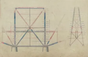Forth-Brücke Drucke: Brücke vom Forth, Fortschrittsplan