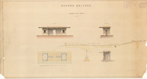 Dorchester Road Station, Ankunft, Elevationenabschnitt und Plan (ND)
