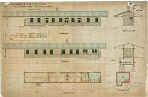 British Railway History Drucke: East Grinstead Station Waiting Shed High Level