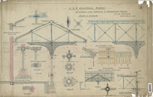 Train Station Design Drucke: Grantham Station