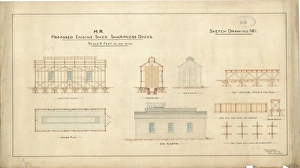 R.M.-Proposte Schmiede-Booths scharfe Hafen-Anlagen 1877