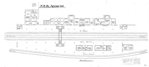 Nordwesteuropäische Eisenbahn (NE) - Alnmouth Bahnhofsplan, 1910