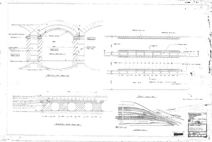 Network Rail Plans Drucke: Sheaf Culvert Work Details - Plans, sections and elevation showing arches [1982]
