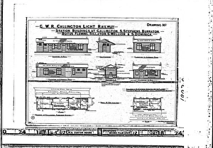 Bauten der Station in Callington