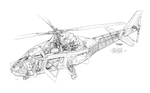 Agusta A109 Hirundo - Schnittzeichnung