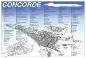 Bae Concord Konkord-Kutenauschnitt-Plakatt