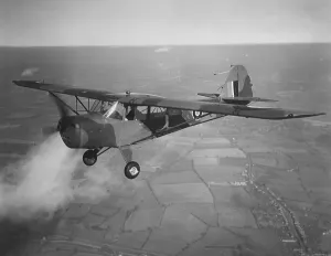 Black And White Aviation Photos Drucke: Auster V