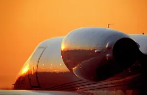 Lernjets am Sonnenuntergang