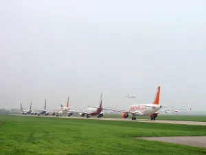 Boeing 737 Drucke: Starten von Stansted Warteschlange
