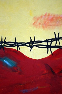 Barbed Wire Drucke: Abstract - barbed wire